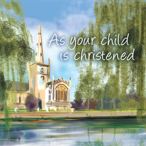 As Your Child Is Christened - Square CardAs Your Child Is Christened - Square Card