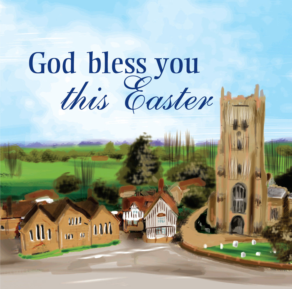 God Bless You This Easter - Square CardGod Bless You This Easter - Square Card