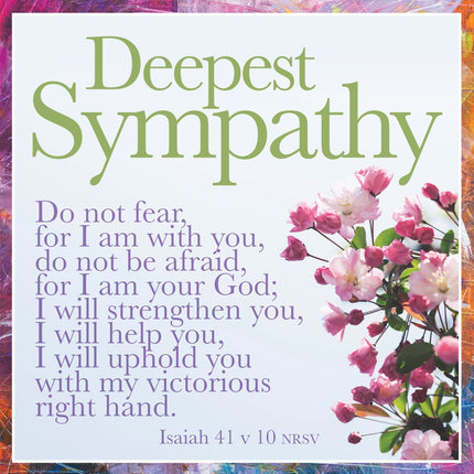 Deepest Sympathy - Fear Not - Sq CardDeepest Sympathy - Fear Not - Sq Card