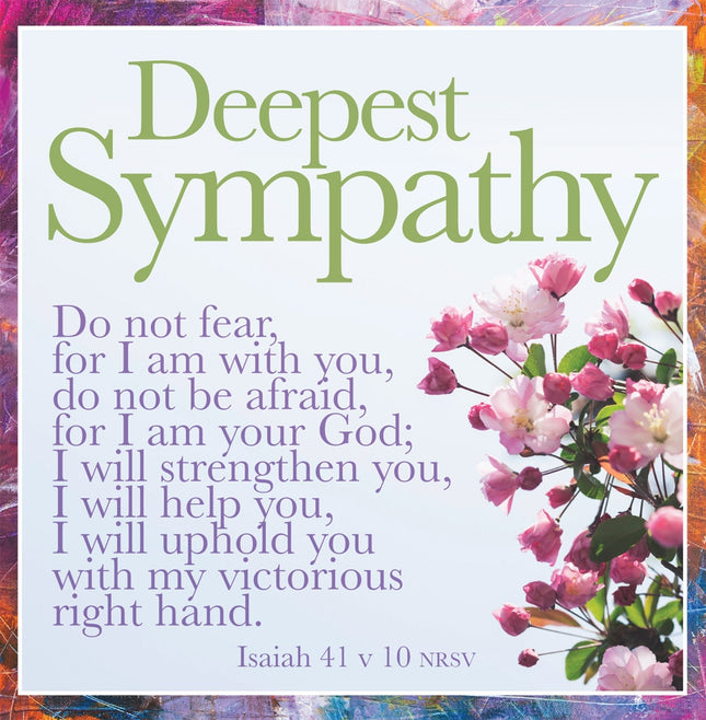 Deepest Sympathy - Fear Not - Sq CardDeepest Sympathy - Fear Not - Sq Card