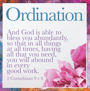 Ordination - And God Is Able - Sq CardOrdination - And God Is Able - Sq Card