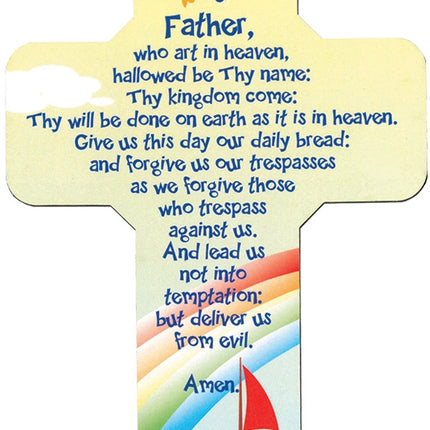 Childrens Wooden Cross - Our FatherChildrens Wooden Cross - Our Father