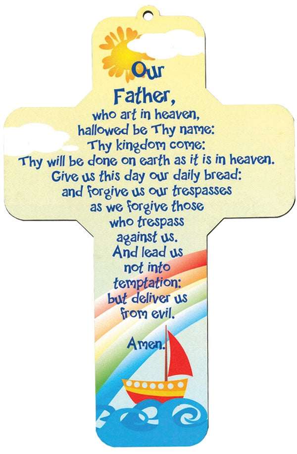 Childrens Wooden Cross - Our FatherChildrens Wooden Cross - Our Father