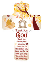 Childrens Wooden Cross - Thank You GodChildrens Wooden Cross - Thank You God