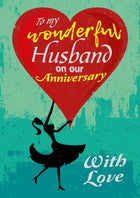Wonderful Husband - Anniversary Silhouette Foil Gloss StdWonderful Husband - Anniversary Silhouette Foil Gloss Std