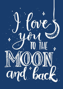 To The Moon - Love Foil Textured StdTo The Moon - Love Foil Textured Std