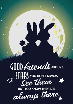 Good Friends - Friends Moon Foil Gloss StdGood Friends - Friends Moon Foil Gloss Std