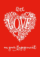 With Love - Engagement Pink Foil Gloss StdWith Love - Engagement Pink Foil Gloss Std