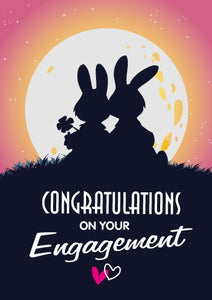 Congratulations - Engagement Moon Foil Gloss StdCongratulations - Engagement Moon Foil Gloss Std