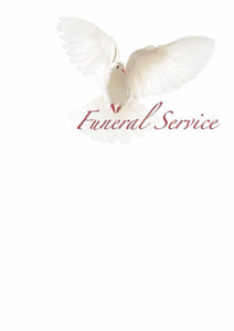 Funeral Service Sheets - Funeral Service ****