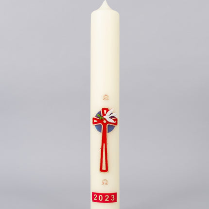 Dove over Cross Wax Relief