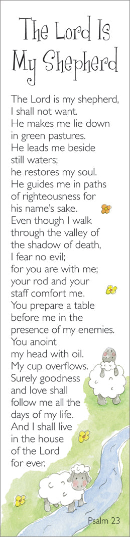 Bookmarks - The Lord Is My Shepherd Pack  Of 10 Individual DesignBookmarks - The Lord Is My Shepherd Pack  Of 10 Individual Design