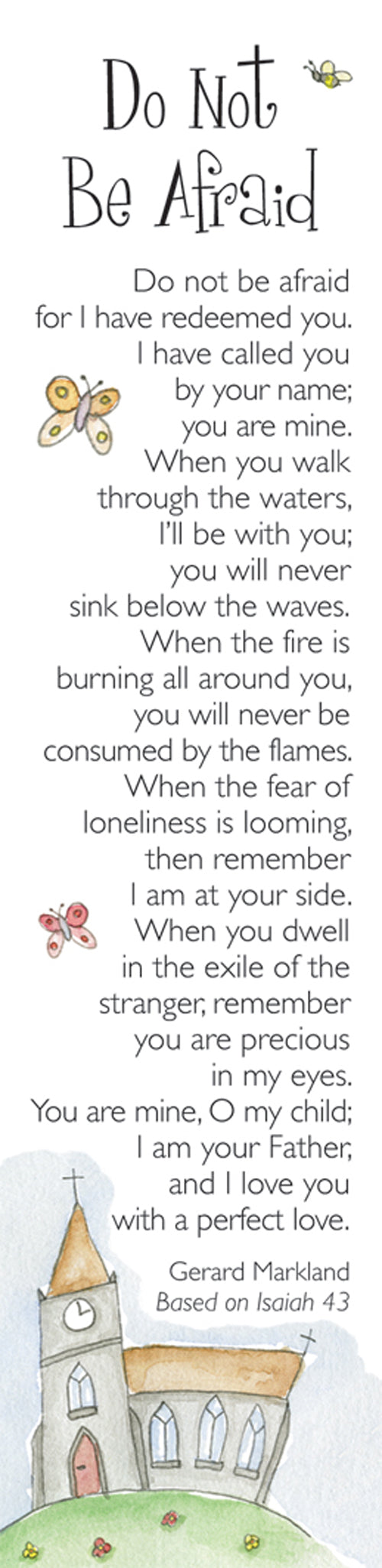 Bookmarks - Do Not Be Afraid Pack  Of 10 Individual DesignBookmarks - Do Not Be Afraid Pack  Of 10 Individual Design