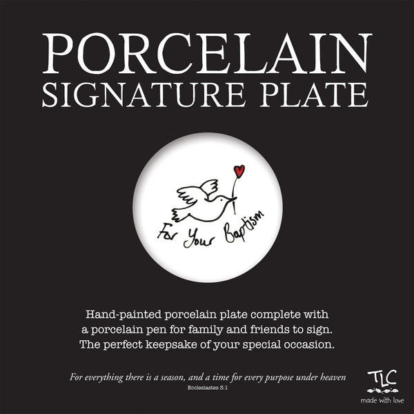 Porcelain Signature PlatePorcelain Signature Plate