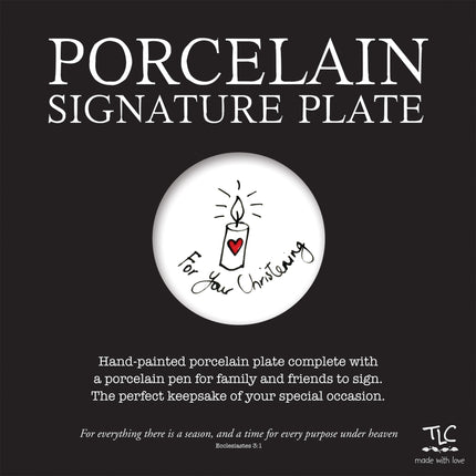 Porcelain Signature Plate