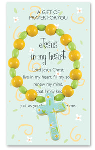 Jesus In My Heart - Blue Cross Bracelet (525)Jesus In My Heart - Blue Cross Bracelet (525)