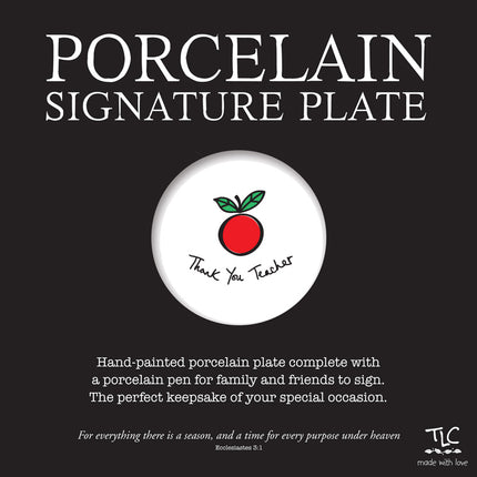 Porcelain Signature Plate