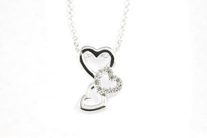Heart Cluster In Silver And Cubic ZirconiaHeart Cluster In Silver And Cubic Zirconia
