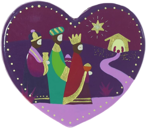 Three Kings Heart Christmas Decoration
