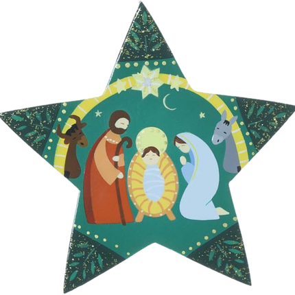 Nativity Scene Star Christmas Decoration