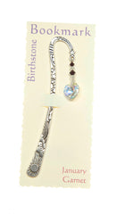 Pewter And Swarovski Crystal Birthstone Bookmark JanuaryPewter And Swarovski Crystal Birthstone Bookmark January