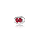 Sterling Silver Poppy Brooch  (Sm Oval)  **Pb01**Sterling Silver Poppy Brooch  (Sm Oval)  **Pb01**