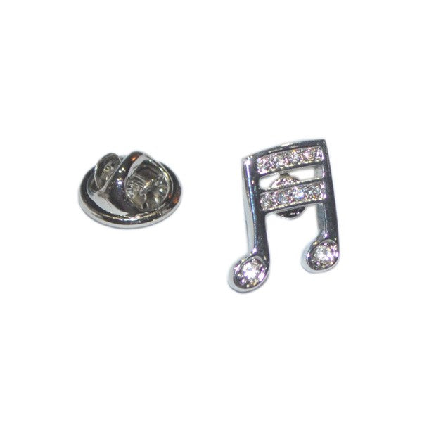 Crystal Encrusted Quaver Musical Note Lapel Pin Badge               (X2Ajtp150)Crystal Encrusted Quaver Musical Note Lapel Pin Badge               (X2Ajtp150)