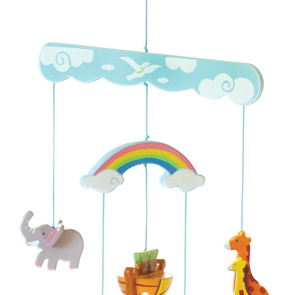 Hand-Painted 3D Wooden Mobile: Noahs Ark (Ref: 203)Hand-Painted 3D Wooden Mobile: Noahs Ark (Ref: 203)
