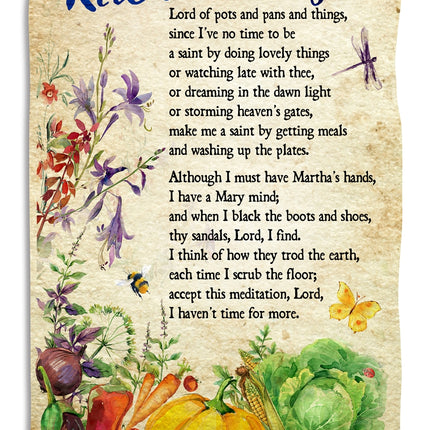 Kitchen Prayer Tea Towel New For 2019Kitchen Prayer Tea Towel New For 2019
