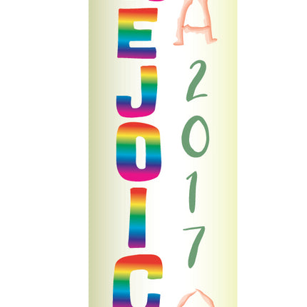 Candle Sticker - Rejoice (Without Year)Candle Sticker - Rejoice (Without Year)