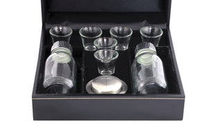 Old English 9-Piece Pewter Communion Set(Needs 6 X 8071352 Glass Cups)Old English 9-Piece Pewter Communion Set(Needs 6 X 8071352 Glass Cups)