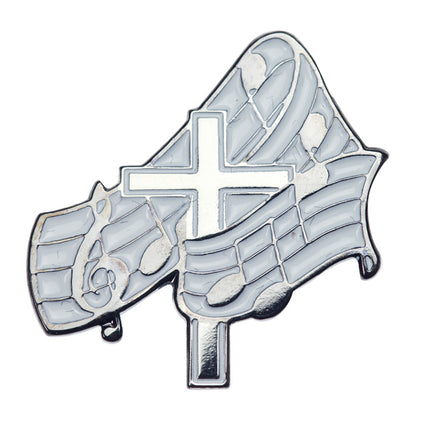 Musical Note Cross Pin - 1"  (B-117)Musical Note Cross Pin - 1"  (B-117)