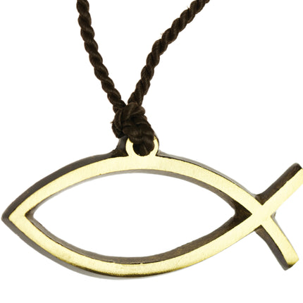 Polished Bronze Fish Pendany 3"  (845)Polished Bronze Fish Pendany 3"  (845)