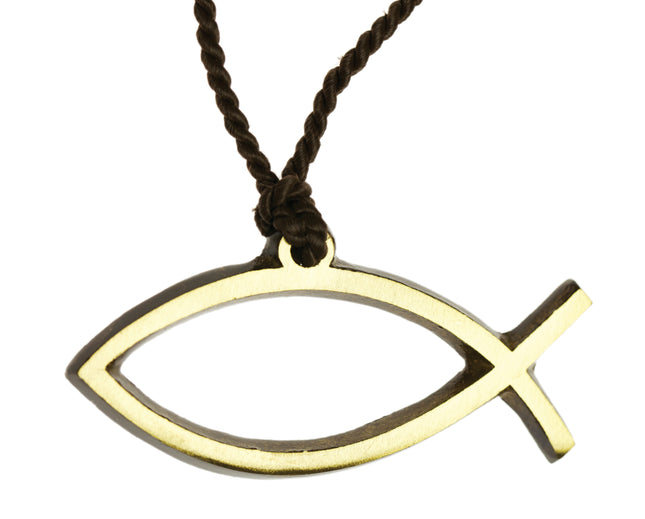 Polished Bronze Fish Pendany 3"  (845)Polished Bronze Fish Pendany 3"  (845)