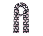 Black Daisy Print ScarfBlack Daisy Print Scarf