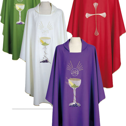 Chalice Chasuble With Round Neck