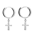 Cross Huggie Earrings (H4326/S)