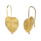 Gold Leaf Drop Earrings