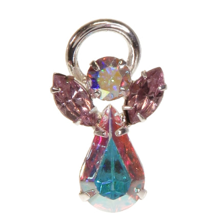 Crystal Guardian Angel Pin - Light Amethyst (1080-LA)