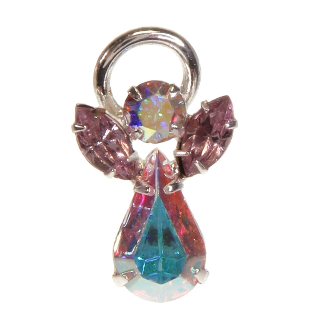 Crystal Guardian Angel Pin - Light Amethyst (1080-LA)