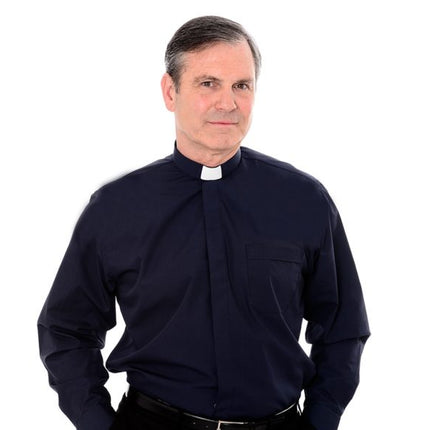 Men's Long Sleeve Shirt - 1in Slip In Collar