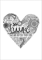 Female Encouragement -  A5 Card Textured (2 Pack)Female Encouragement -  A5 Card Textured (2 Pack)