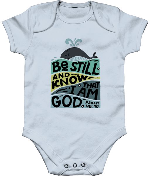'Be Still' Whale Babygrow