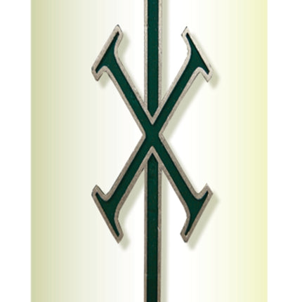 Green Chi-Rho Wax ReliefGreen Chi-Rho Wax Relief