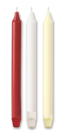 Fluted Base Candles - Ivory 12