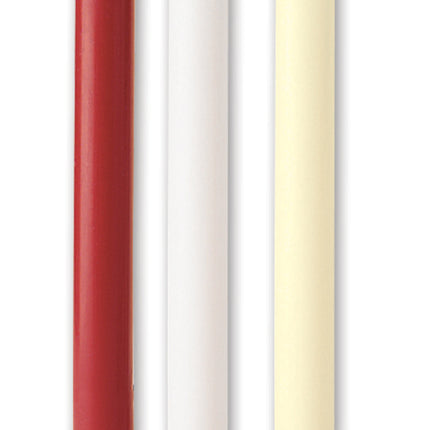 Fluted Base Candles  - Ivory  9" X 1"Fluted Base Candles  - Ivory  9" X 1"