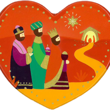 Three Kings Heart Christmas DecorationThree Kings Heart Christmas Decoration