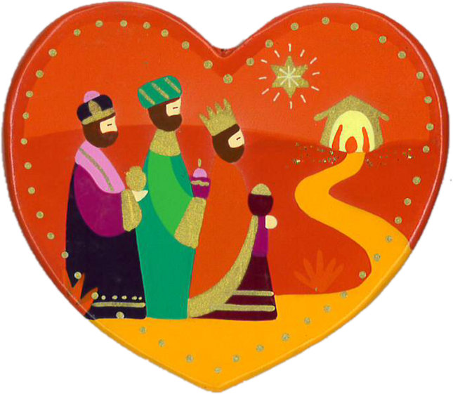 Three Kings Heart Christmas DecorationThree Kings Heart Christmas Decoration