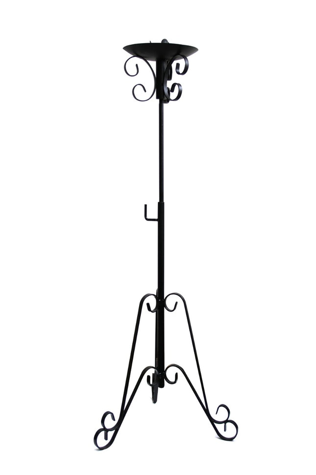 Single Paschal Candle Holder On Adjustable Stand - Fits 2" Candles  (Pwstairs)Single Paschal Candle Holder On Adjustable Stand - Fits 2" Candles  (Pwstairs)