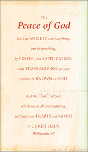 Prayer Cards-The Peace Of GodPrayer Cards-The Peace Of God